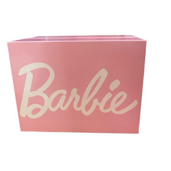 Barbie wrist watch with a metallic silver band adored with rhinestones. - Picture 3 of 4